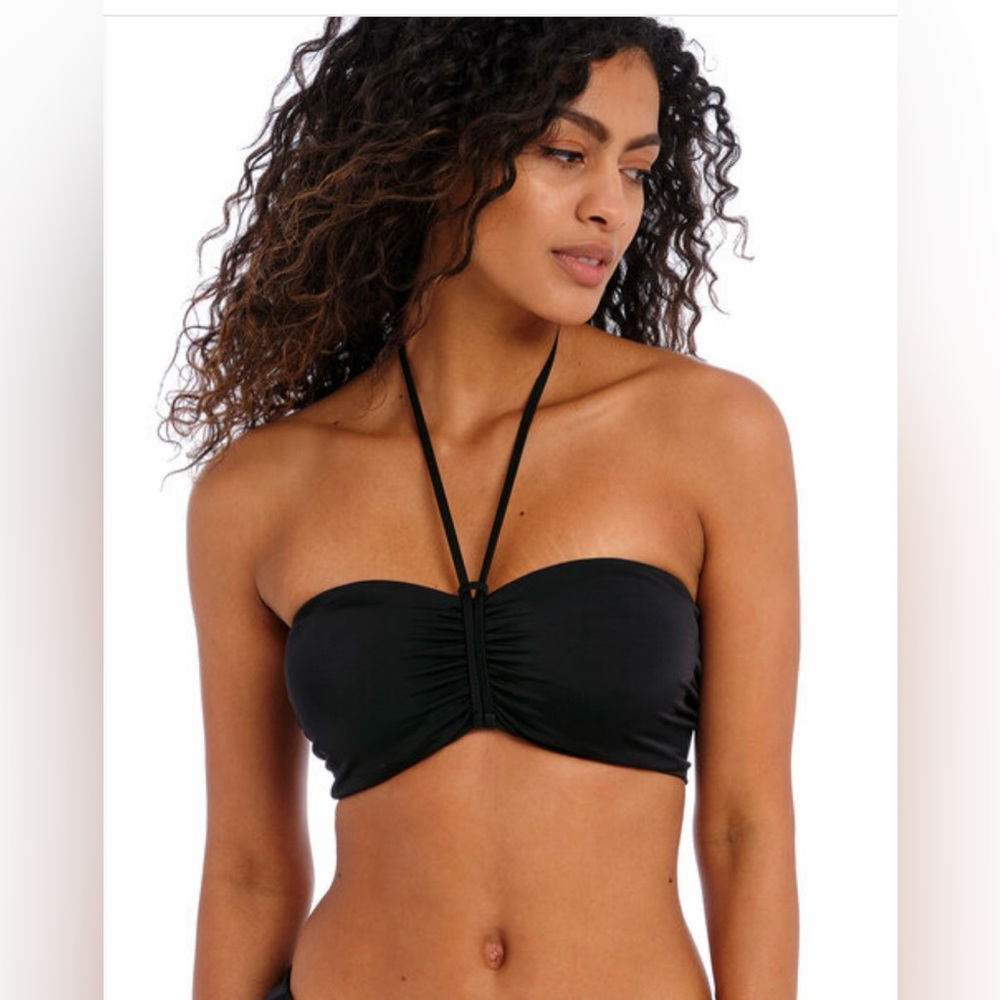 Freya Black Bandeau Bikini Top